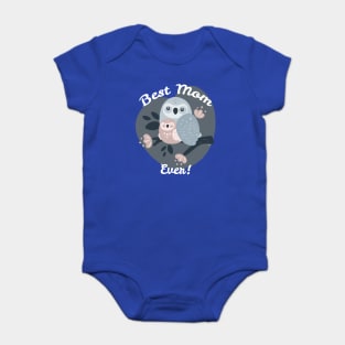 Best Mom Ever Owls Baby Bodysuit